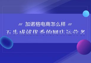 加諾格電商全面解析 五步成就優秀網店運營者的計算機軟硬件指南